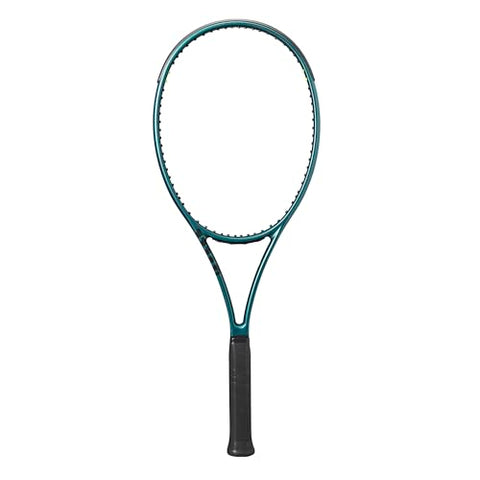Wilson Blade 98 (16x19) V9 Strung Performance Tennis Racket - Grip Size 2-4 1/4", Strung with Sensation 16 Natural at Mid Range Tension