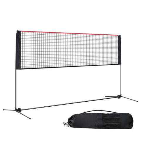 NEWBULIG Portable Badminton Net Set, 10FT/14FT/17FT Wide, Adjustable Height Multi Sport Net for Pickleball, Tennis, Volleyball, Soccer Tennis, Indoor Outdoor with Carry Bag, Easy Setup for Backyard