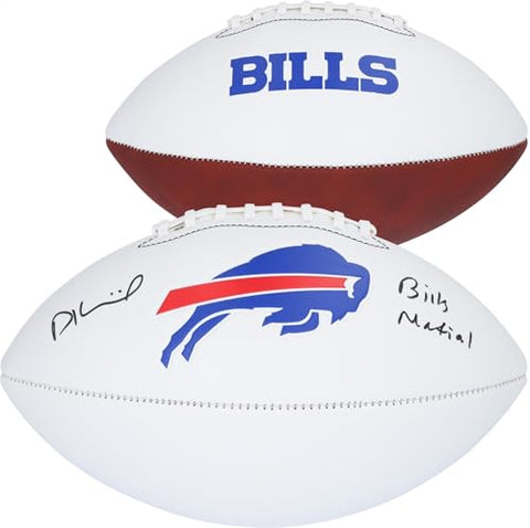 Dalton Kincaid Buffalo Bills Autographed Panel Football with "Bills Mafia" Inscription - Autographed Footballs