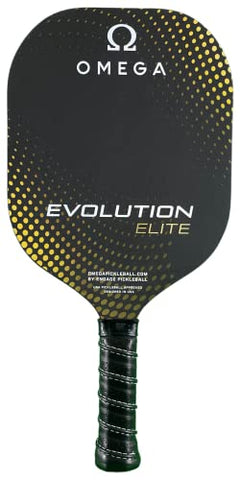 Engage Pickleball Omega Evolution Elite Pickleball Paddle - Pickleball Paddles with Polymer Core - USAPA Approved Pickleball Paddles Pickleball Rackets for Adults (Black and Gold)