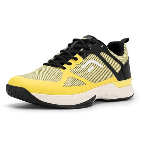 FitVille Wide Pickleball Shoes for Men,All Court Tennis Sneakers Shoes with Arch Support
