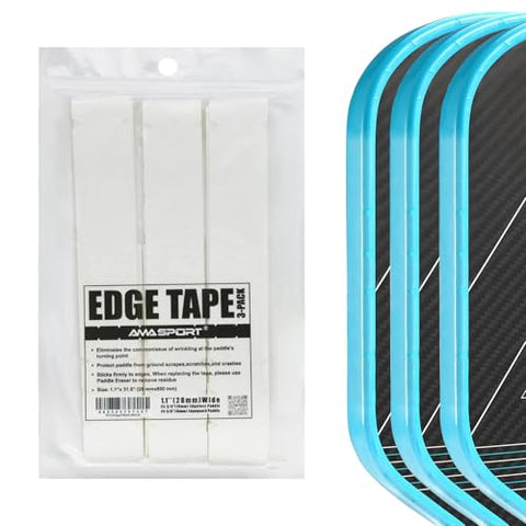 Pickleball Edge Guard Tape Transparent – Clear Edge Tape for Pickleball Paddle - Fit Perfectly Curved Edge - No Wrinkling