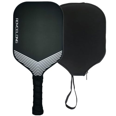 Pickleball Paddles Pickleball Rackets T700 Carbon Fiber Frosted Textured Surface 16mm Core for Beginners to Advanced Players Portable Bag USAPA Compliant Pickle Ball Paddle (Black, 1 Pack)