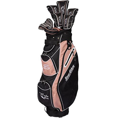 Tour Edge Moda Silk Womens Golf Set-Black-Rose Gold-RH, Regular (SKSRGL11.B)