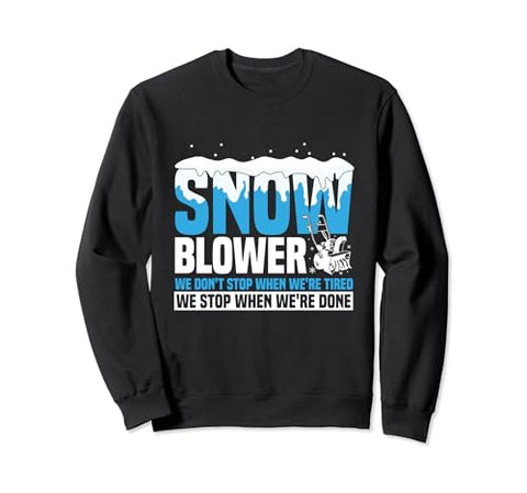 Snow Removal Snow Blower Design for a Snow Blower Sweatshirt
