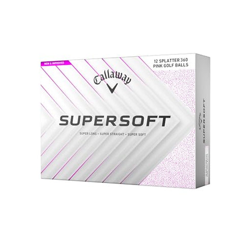 Callaway Golf Supersoft Golf Balls (2025, Pink Splatter)