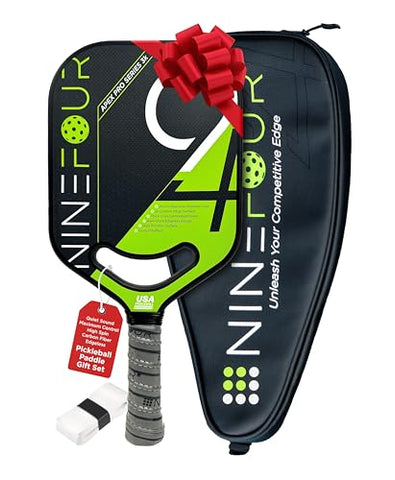 Apex Pro Series 3k Carbon Fiber Pickleball Paddle, USAPA Approved, High Spin Surface, Ultimate Control, Honeycomb Polypropylene Core, Thermoformed Open Throat, Quiet Category Approved Set Men Women