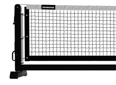 Dominator PRO MAX Black Portable Pickleball Net - Heavy Duty USAPA Compliant Portable Regulation Pickleball Net - Indoor/Outdoor Aluminum Rust Proof Frame w/Adjustable Net Tension & Locking Wheels