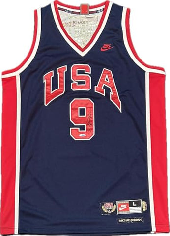 Michael Jordan Signed Nike 1984 Olympics USA Jersey Upper Deck & GOAT - Autographed NBA Jerseys