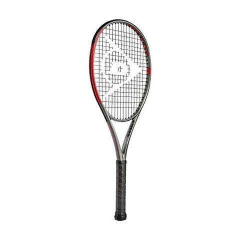Dunlop Sports CX Team 265 Pre-Strung Tennis Racket, 1/4 Grip, Red/Gray
