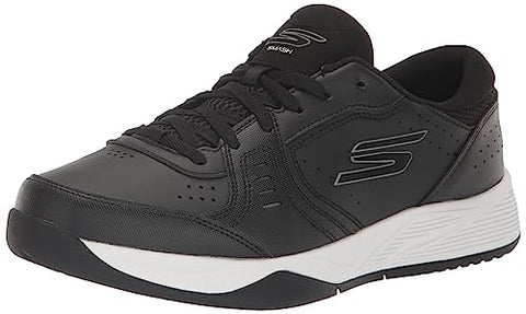 Skechers Men's Viper Court Smash Pickleball Sneaker, Black/White, 11