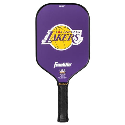 Franklin Sports NBA Los Angeles Lakers Pickleball Paddle - Official NBA Team Rackets - USAP (USAPA) Approved Premium Quality Pickleball Paddles - Authentic Team Logos + Colors