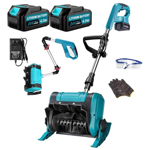 Cordless Snow Shovel Electric Snow Blower 20ft Throw Distance, Adjustable Snow Removal Direction, Electric Snow Shovel for Driveway,Steps, Patio, Sidewalk Snow Removal.