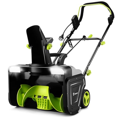 Corded Snow Blower:15A Motor, 20-Inch Electric Snow Blower, Electric Snow Shovel with 25ft Throwing Distance, Dual LED Lights, 3300rpm Snow Thrower DEKOPRO