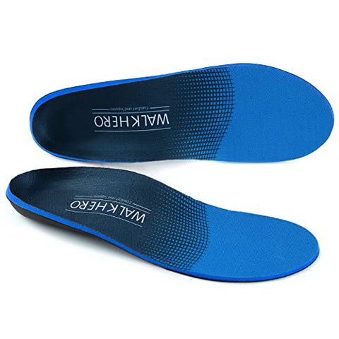 Plantar Fasciitis Insoles for Men Women - Orthotics Inserts, Shoe Insoles Arch Support Flat Feet Inserts Work Boot Insoles for Standing All Day (Mens 7-7 1/2 | Womens 9-9 1/2)