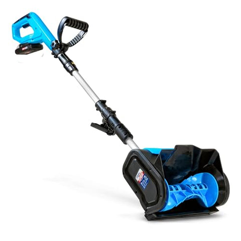 AlphaWorks Cordless Snow Shovel, 20V 2Ah DC Electric Snow Thrower - Removable Battery, Lightweight Design, 10"x5" Clearing Path, 25 ft Throwing Distance, 300 lbs/Min Capacity (2024)