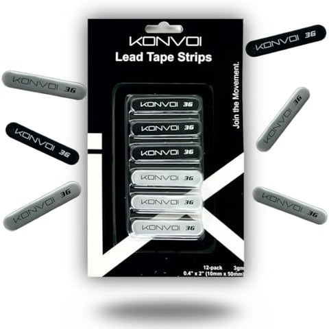 Konvoi Pickleball Lead Tape - Premium 3M Adhesive, Pro-Grade Materials - Add Weight for Power, Control & Perfect Paddle Balance
