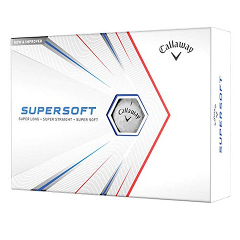 Callaway 2021 Supersoft Dozen Golf Balls White
