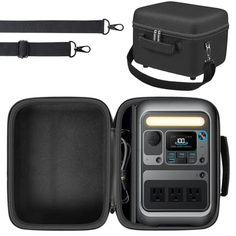 Case for Anker SOLIX C300 Portable Power Station, Battery Solar Generator Storage Holder for Charging Cable and Accessories(Box Only) (for Anker SOLIX C300)
