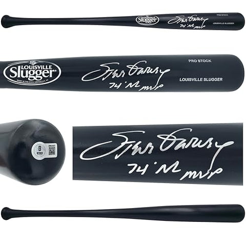 Steve Garvey Autographed Black Slugger Louisville Pro Stock Baseball Bat Dodgers Los Angeles "74 NL MVP" Beckett BAS Witness Stock #241443