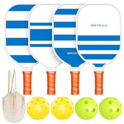Pickleball Paddles,USAPA Approved Pickleball Paddles Set Premium Pickleball Paddle, 4 Pickleball Balls & 1 Carry Bag Gifts for Women Men Beginners to Pros Players