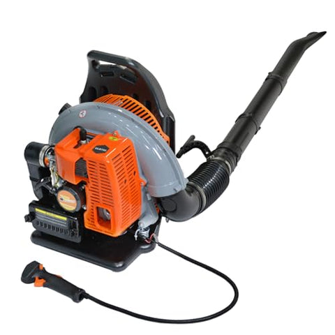 RIDALIYA 63CC Gas Leaf Blower, 3.2HP Backpack Blower with 660 CFM Air Volume and 200 MPH Wind Speed, Powerful 2-Stroke Engine for Heavy-Duty Lawn, Yard, and Parking Lot Cleanup