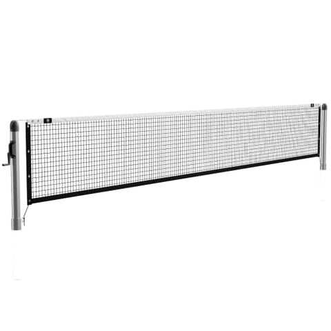 Dominator In Ground Pickleball System - Includes Two Heavy Duty Round Pickleball Posts with Net and Sleeves - Aluminum, Rust Free, and Follows USAPA Standards