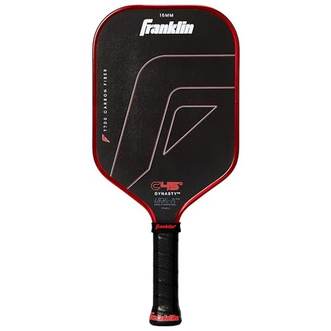 Franklin Sports PRO Pickleball Paddles β C45 Carbon Fiber Series - Official USAP + UPA Approved β Pro Player Design, Dynasty 16MM RED