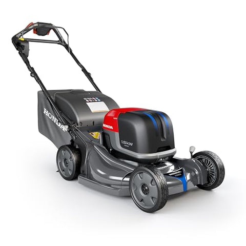 Honda HRX-BE 21-Inch Walk Behind 12 AH Battery Powered Lawn Mower with 2 Battery Bays, Variable Speed Self Propelled Lawn Mower with 2.2 Bushel Capacity, Easy-Off Grass Bag (HRX217YXBEXA6)