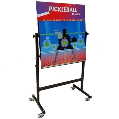 Pickleball Practice Rebounder Dink Board with Stand and Adjustable Angle for Solo Training,Pickleball Training Aids and Dink Master Wall Net