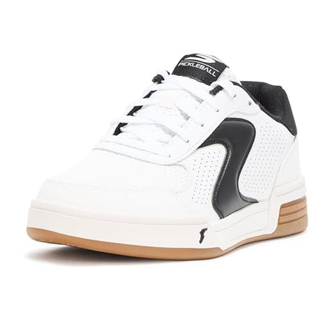 Skechers Women's Viper Court Classic Pickleball Sneaker, White/Black, 8