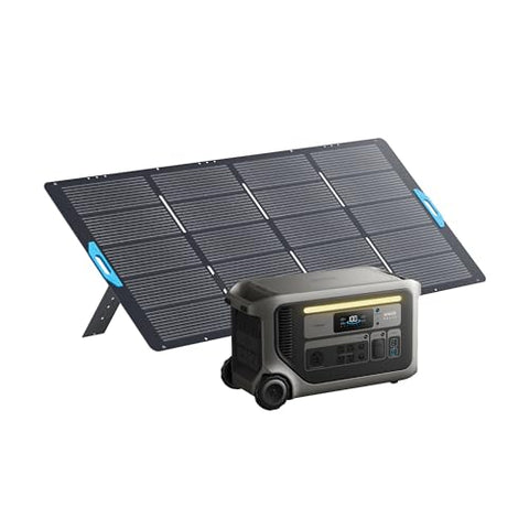 Anker SOLIX F3000 Portable Power Station with 400W Solar Panel, 3,072Wh,6,000W Recharging, Solar Generator for Home Use, Expandable to 24kWh, For Outages, Camping, RVs, and Emergencies