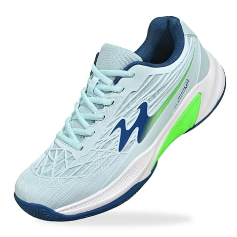 Men's Tennis Shoes for Pickleball & Badminton - Breathable Non-Slip Wide Toe Carbon Plate Athletic Shoes - Lightweight Comfortable Mens Pickleball Shoes for Tennis, Badminton, Pickleball
