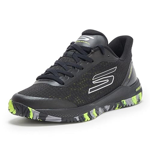 Skechers Men's Viper Court Pro Pickleball Sneaker, Black, 7.5