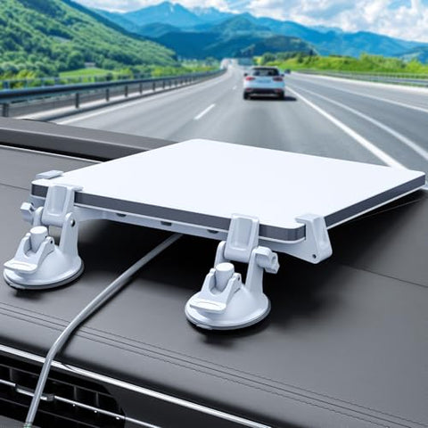 FONKEN for Starlink Mini Car Mount for Dashboard for Starlink Mini Dash Mount for Starlink Mini Suction Cup Mount for Dashboard & Windshield Suitable Most Vehicles and Ensures Stable Satellite Signal