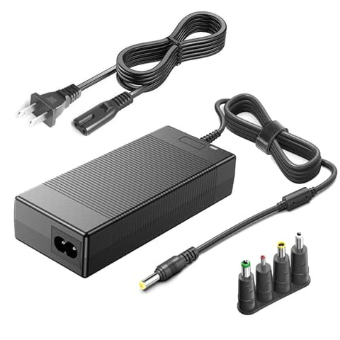 MJPOWER 90W Universal AC Adapter Charger for Portable Power Station 300W to 600W Jackery/Bluetti/Anker/Rockpals/ALLWEI/EnginStar/CHAFON/Powkey/BALDR/Westinghouse Solar Generator Power Supply Cord