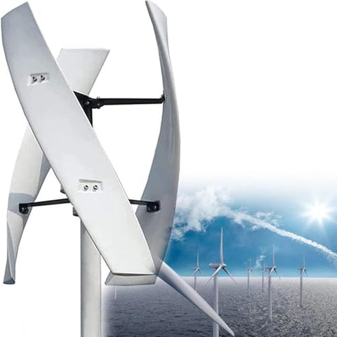 20000W Silent Vertical Wind Turbine Generator, 12V/24V/48V/220V Magnetic Levitation Windmill Kit with MPPT Controller for Residential Home & Street Lighting (48V)