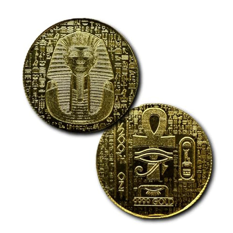1/200 oz .9999 Fine Gold – Egyptian King TUT Design (Sealed in Capsule)