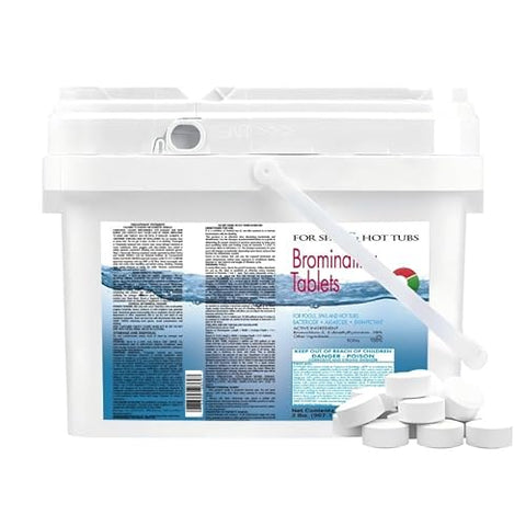 2LB Bromine Tablets for Hot Tubs & Spas –1 inch Fast Dissolving, Low Odor, Long-Lasting