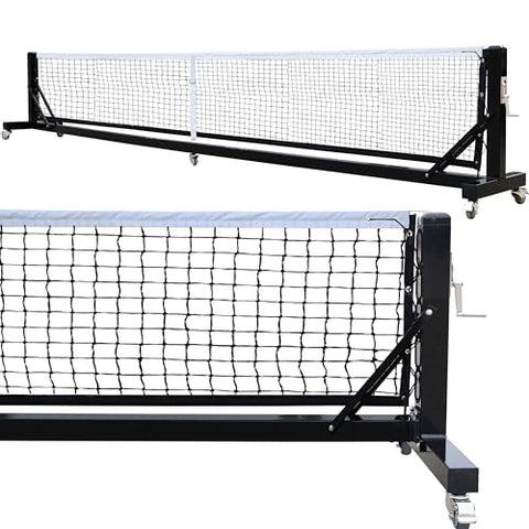 Defulion Heavy Duty Portable Pickleball Net- Rust-Proof Aluminum Frame,Quick Setup for Indoor/Outdoor Backyard Park Games,22ft Tournament-Grade,USAPA Compliant Net.