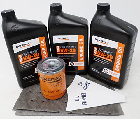 Generac (3 Quarts) 5W-20 Full Synthetic Oil Change Kit