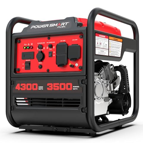 PowerSmart 4300-Watt Portable Generator with Inverter Technology, 30 Amp for Home Use and Emergency Backup