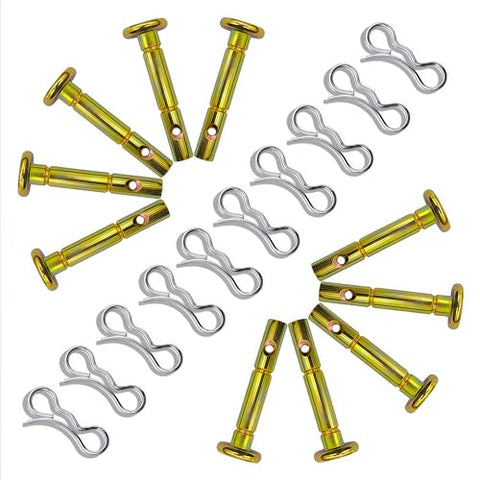 10 pcs Snowblowers Shear Pins Kit - Shear Pin 738-04124 738-04124A and Cotter Pin 714-04040 for MTD Troy-Bilt Snow Blowers