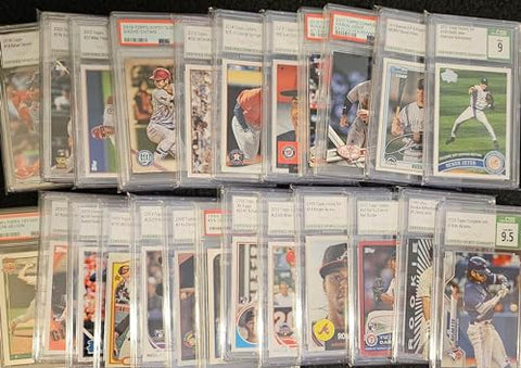 500 Card Baseball LOT Starter Box With Many Stars Rookies Hall Of Famers SuperStars Inserts All Collector Packs Contain One Professionally Graded Card From One Of The Following Company PSA CGC BGS SGC, Autograph Card or Jersey Card, Team Set or Insert Set