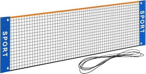 Eastgoing 10 ft Mini Portable Soccer Tennis Net | Pickleball Net for Driveway Backyard. Easy Assemble Beach Tennis Net -(Only Net)