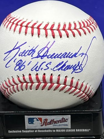 Keith Hernandez New York Mets 86 Ws Champs Beckett Authentic Signed Oml Baseball - Autographed Baseballs