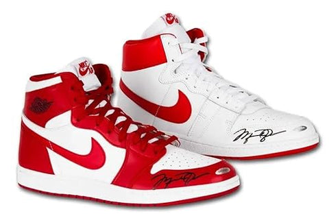 Michael Jordan Autographed Shoes Nike Air Jordan 1 Retro High 1985 & Ship PE UDA - Autographed NBA Sneakers