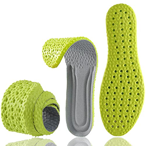 Shoe Insoles for Men Women, Memory Foam Insoles, Best Replacement Shoe Inserts, Providing Great Shock Absorption and Cushioning for Feet Relief, Prevent Foot Odor (Men 7-7.5 / Women 8-8.5)