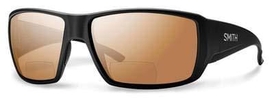 Smith Guides Choice Bifocal Polarized Sunglasses - Men's Matte Black/Copper Mirror 2.50, One Size