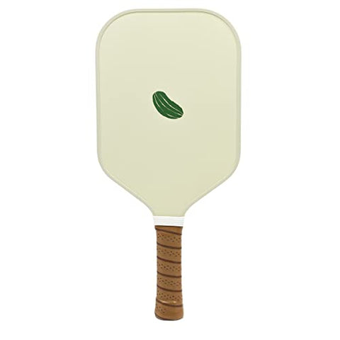 Picklish Pickleball Pickle Paddle | Luxury, Stylish, Fiberglass Surface with High Grit and Spin, Extended Handle, 11mm (Picklish Pickle)